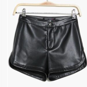 Just One Women's High Waist Black Shorts
